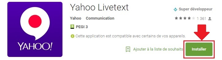 Livetext application installation 