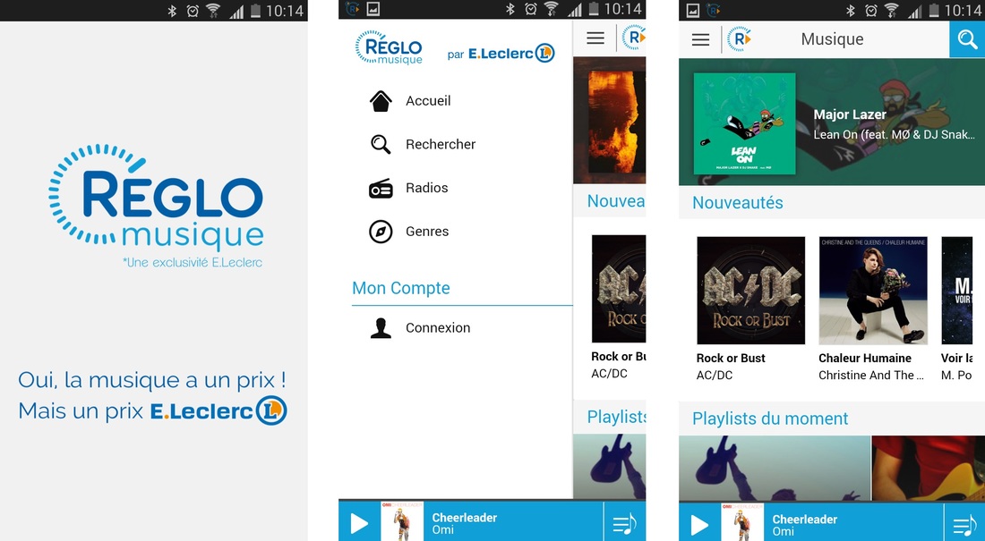 reglo musique sur smartphone android