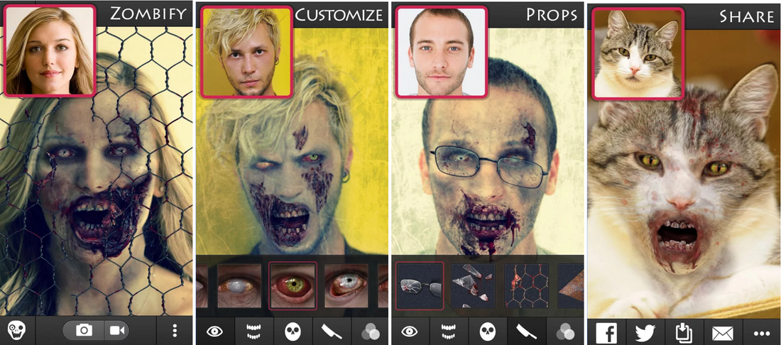 zombiebooth2 application pour se transformer en zombie