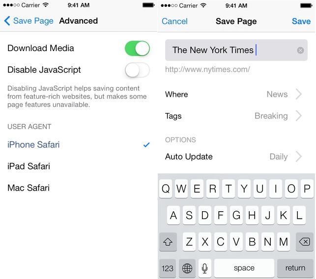 comment naviguer hors de ligne sous iOS