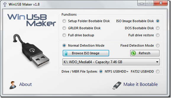 application pour creer des cles usb de demarrage windows 8