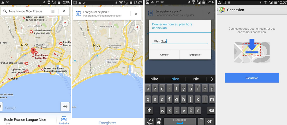 google maps hors ligne sur smartphone