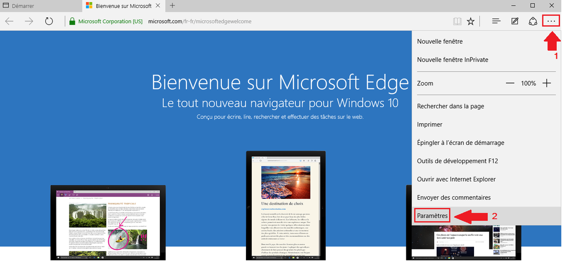 Edge importer ses favoris