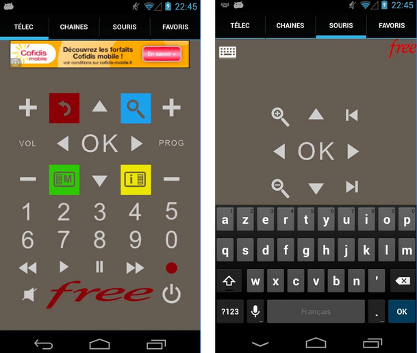 freebox telecommande smartphone