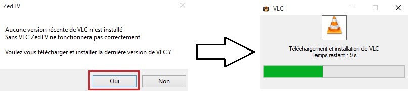 installation ou mise à jour VLC media player