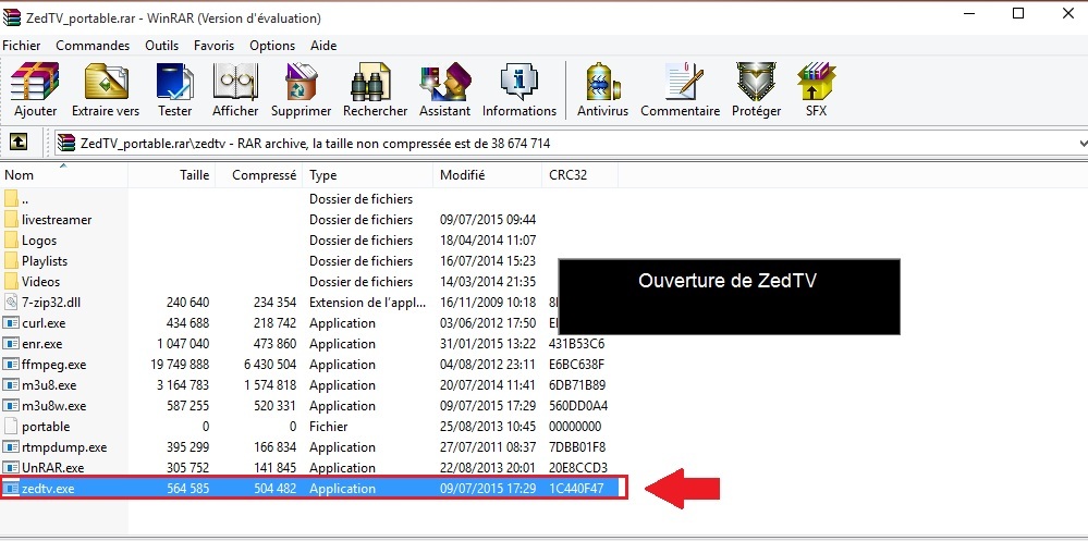 installation zedtv exe télévision francaise sur ordinateur