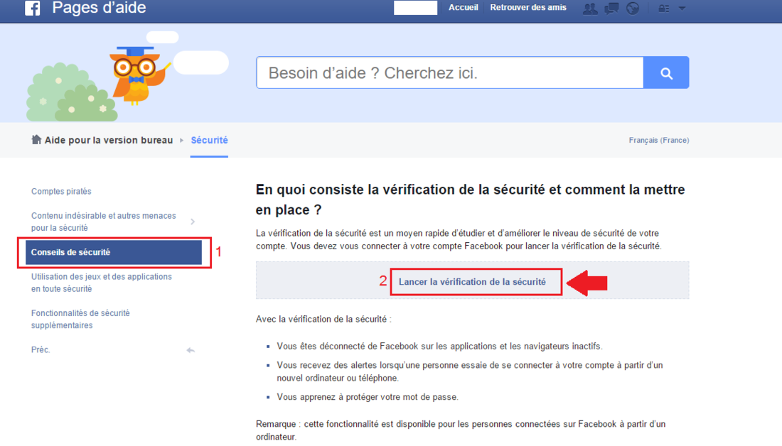 facebook sécurité