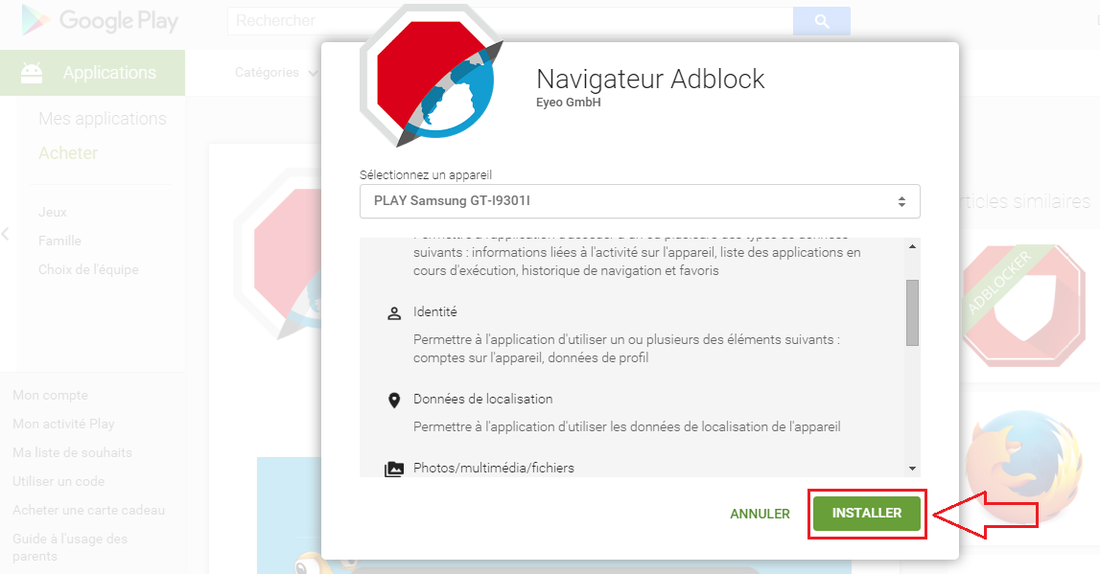 adblock pour smartphone