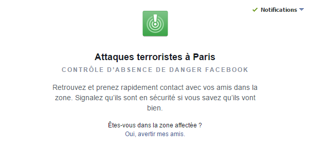 safety check attentat paris facebook