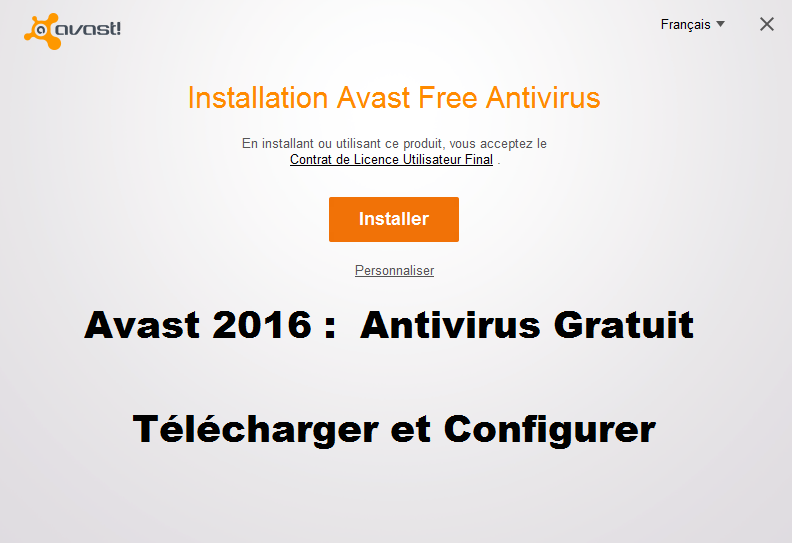 installer et configurer avast 2016