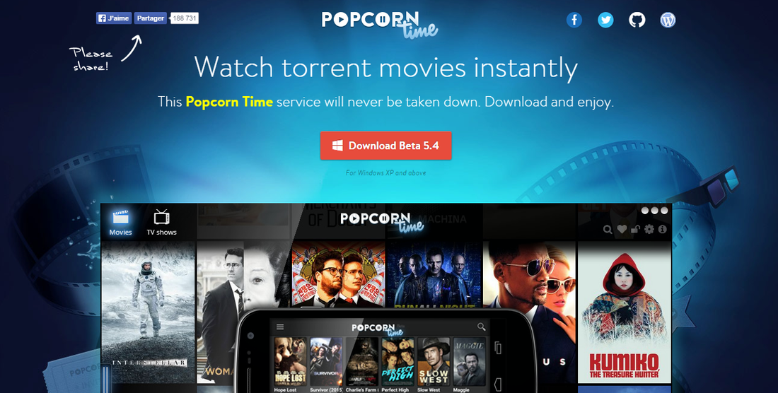 nouveau popcorn time