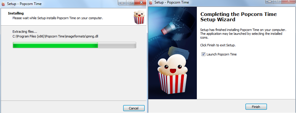 nouveau popcorn time