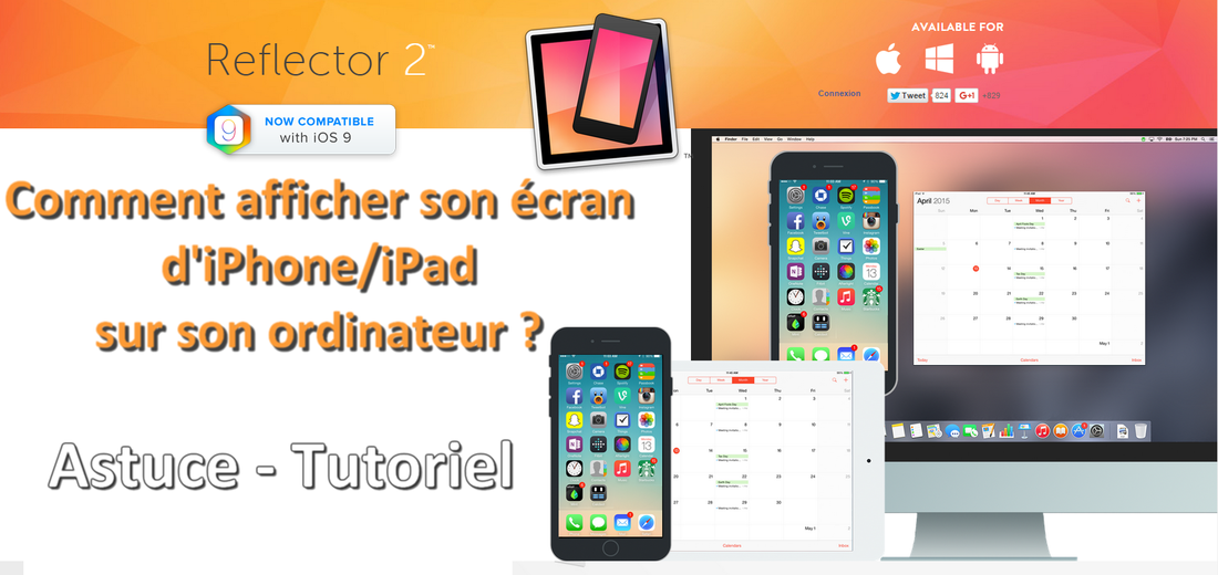 Reflector 2 image smartphone iPhone iPad vers PC MAC