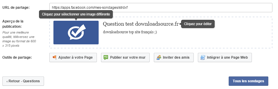 facebook sondage