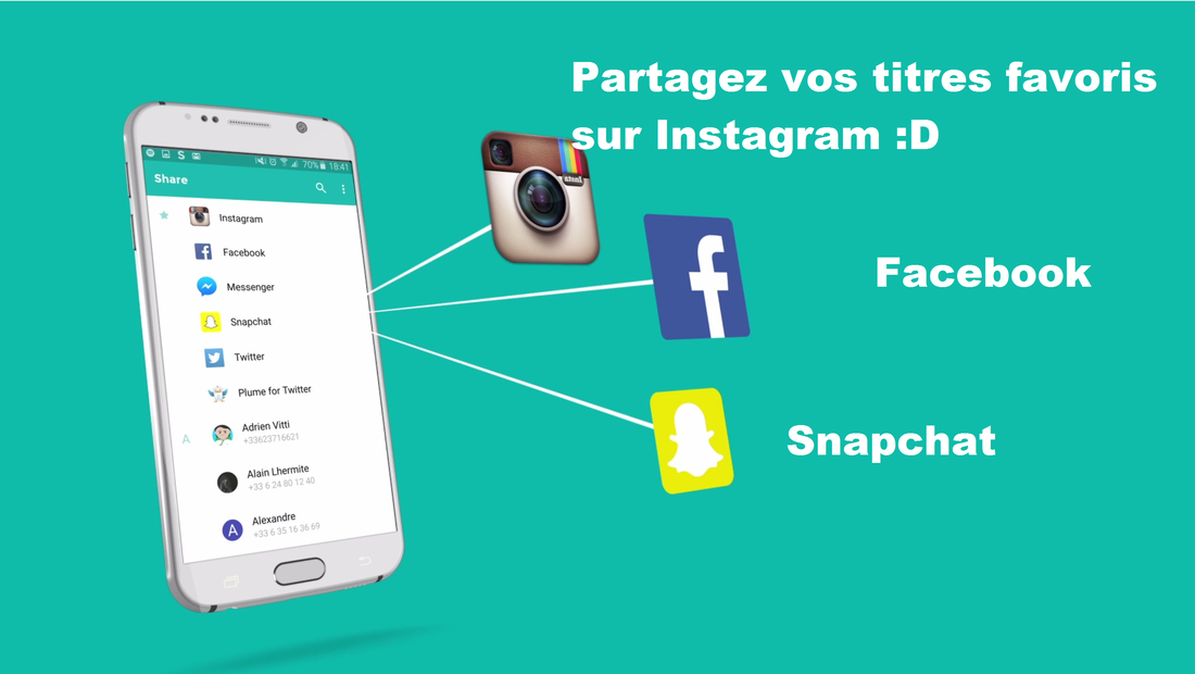 sounds application partager musique sur instagram 