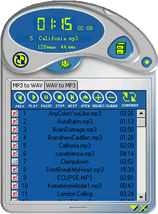 El principio Recuerdo sensor MP3 WAV Converter | Extraction et conversion audio